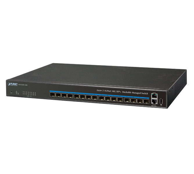Layer 3 16-Port 10GBASE-SR/LR SFP+ Stackable Managed Switch