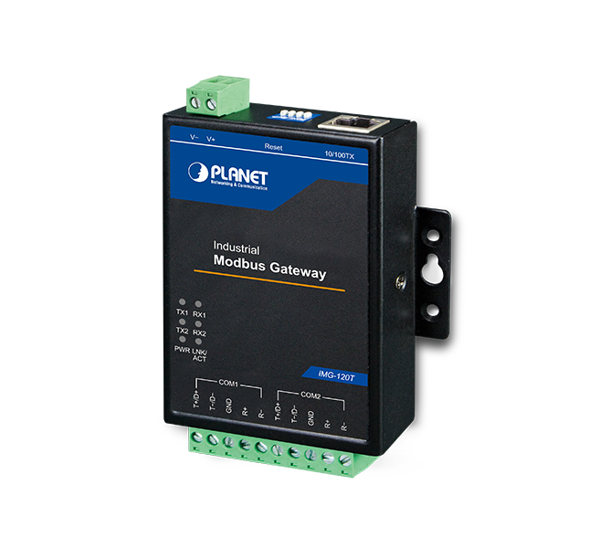Industrial 2-port RS422/485 Modbus Gateway