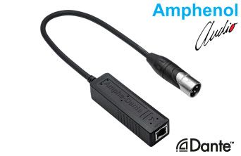 Amphe-Dante  XLR - Ethernet Converter - Single Channel