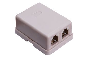 6P/4C Dual Telephone Junction Box