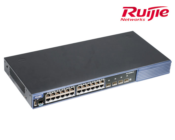 24 adet 10/100/1000BASE‑T port ve 4 adet 1 G SFP port (combo olmayan), AC güçlü