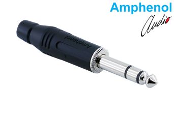 6.3mm Stereo Erkek Jack - Siyah