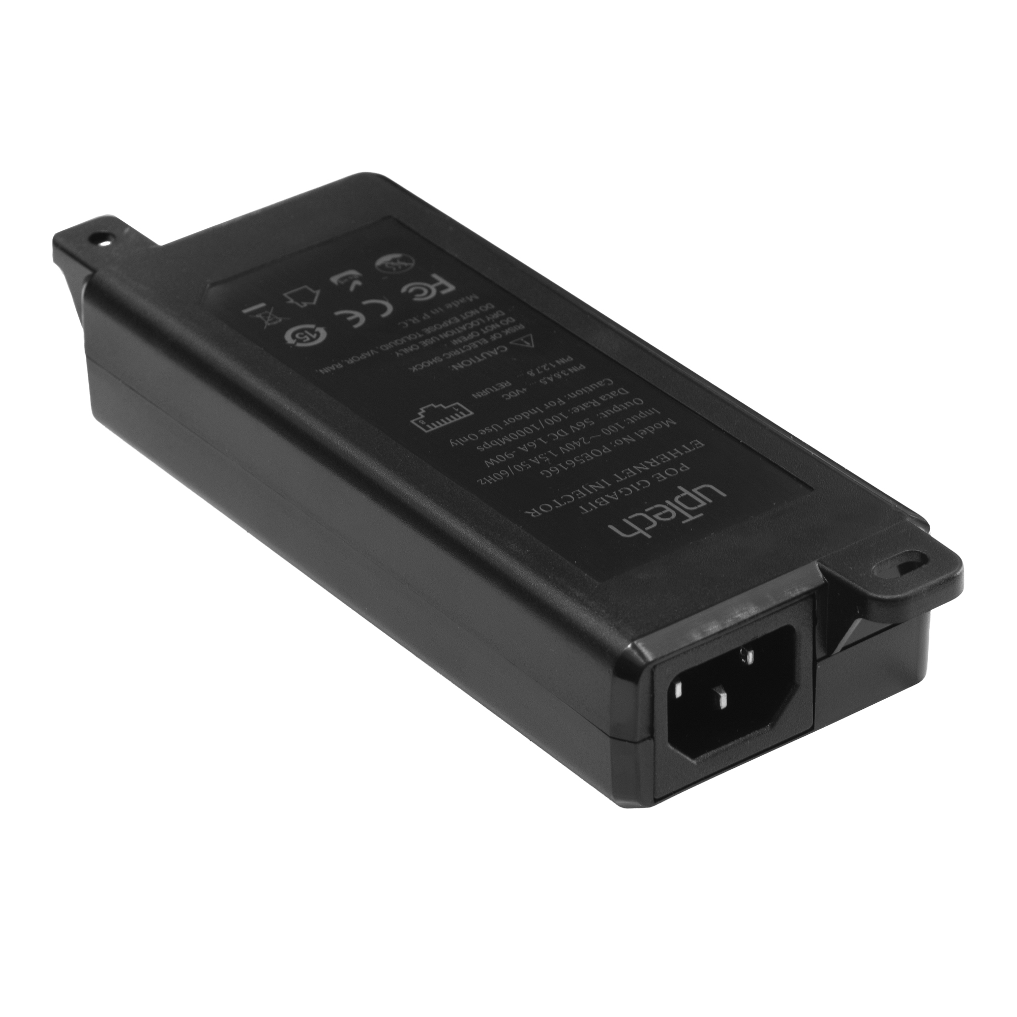 PoE Ethernet Injector 10/100/1000 Mbps IEEE 802.3bt Output: 90W 4