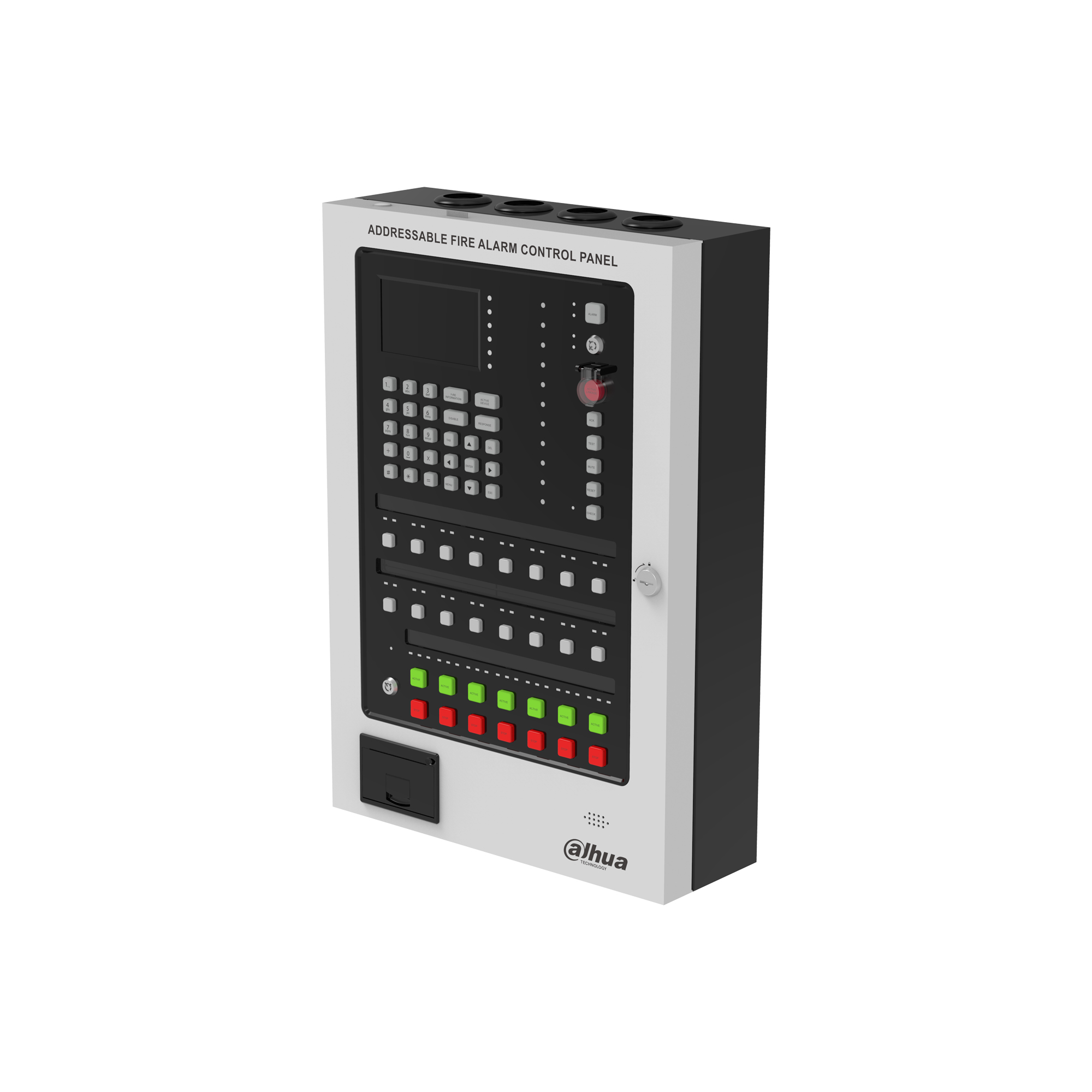 Adreslenebilir 2-Loop Yazıcılı Yangın Alarm Kontrol Paneli 2