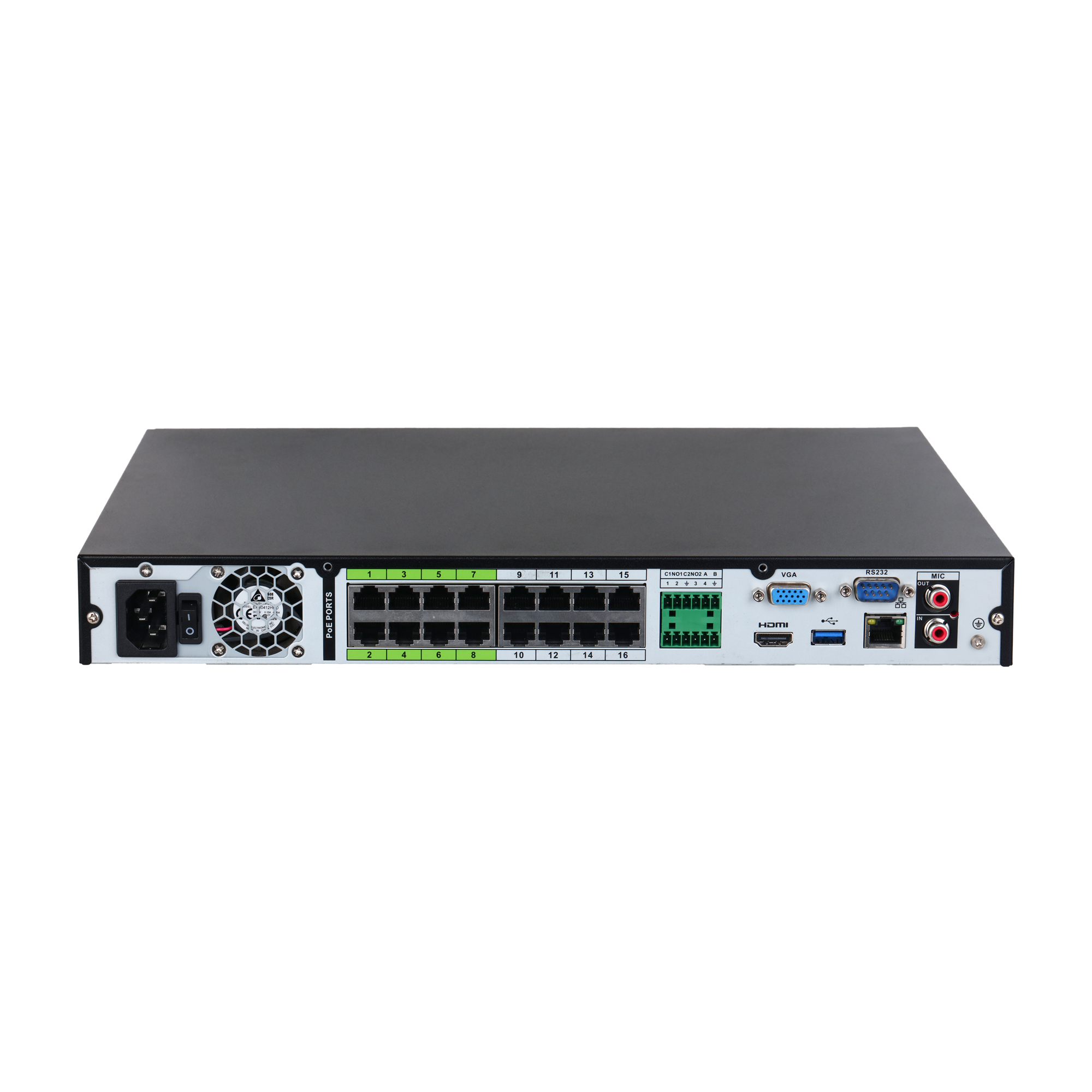 16 Kanal 1U 16PoE 2HDDs WizSense Network Kayıt Cihazı 3
