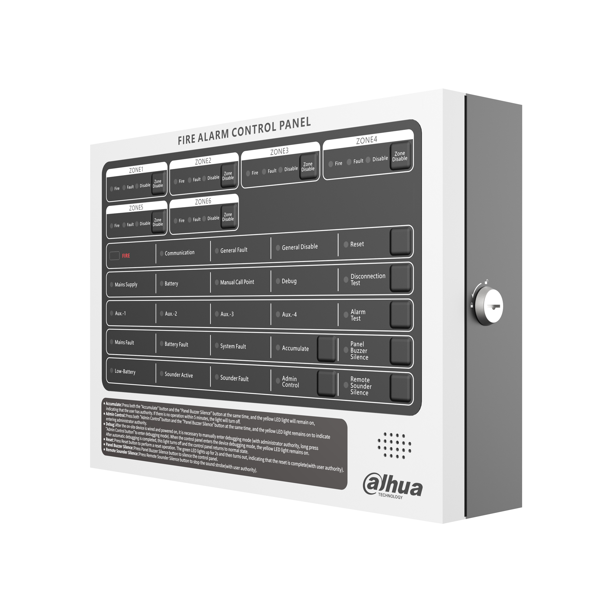 Conventional Fire Alarm Control Panel (6 Zones) 2