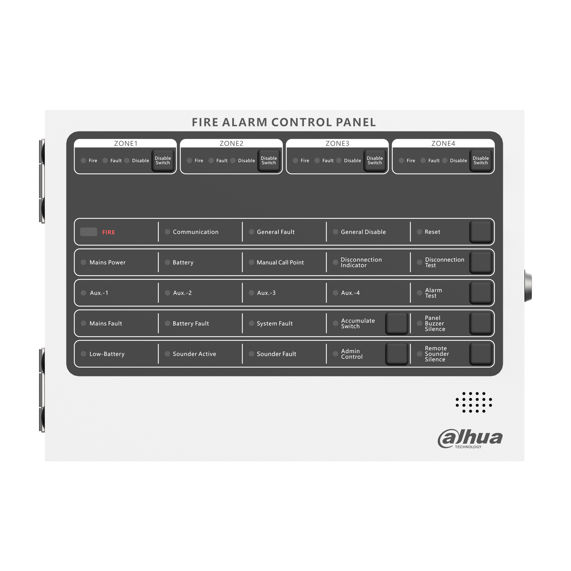 Conventional Fire Alarm Control Panel - 4 zones