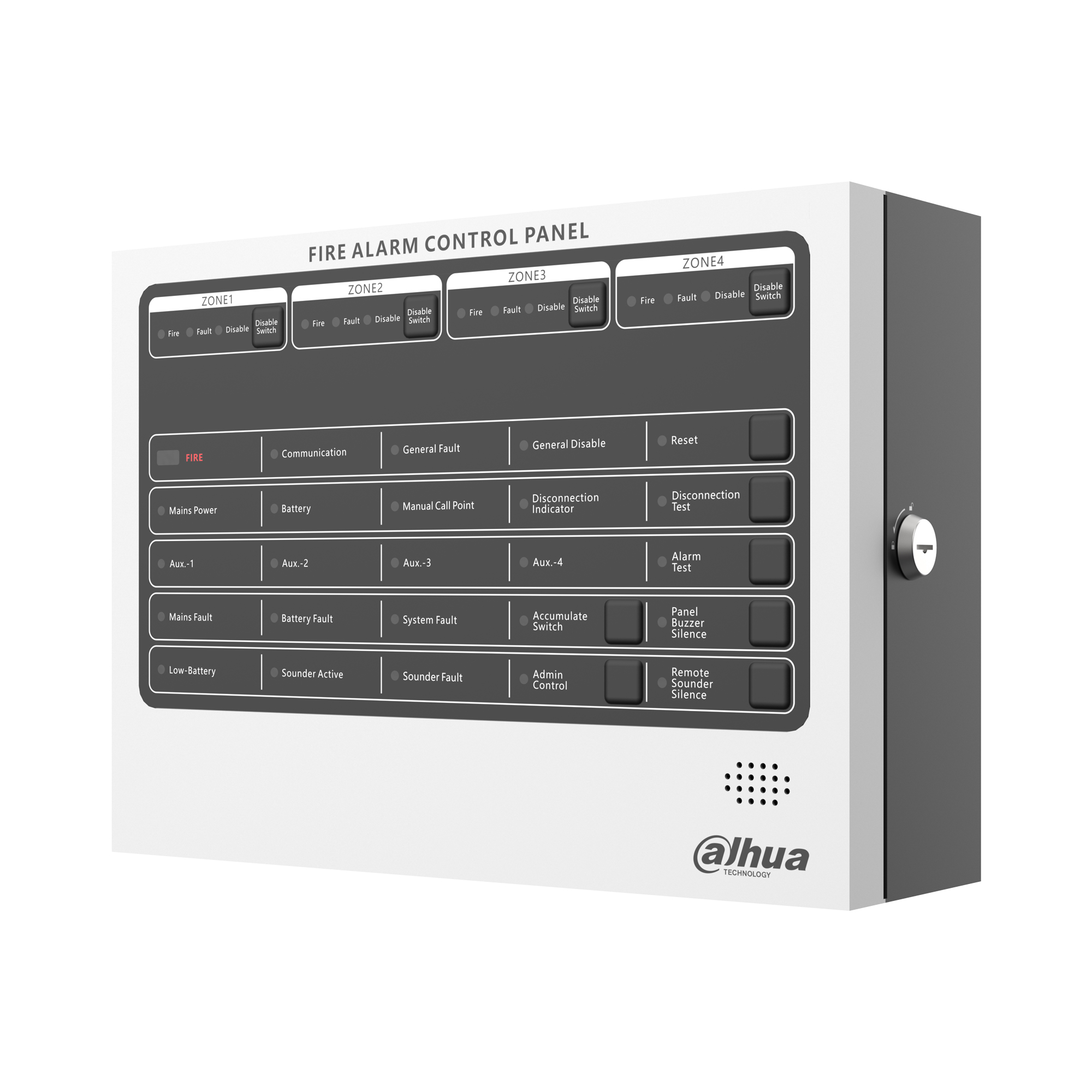 Conventional Fire Alarm Control Panel - 4 zones 2