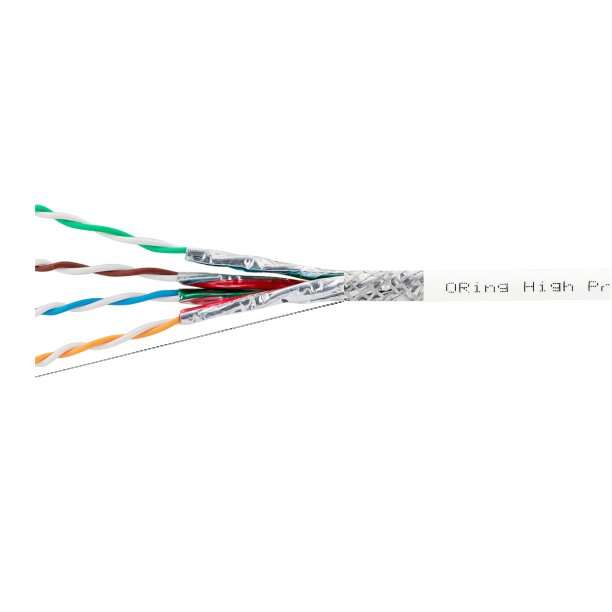S/FTP CAT6A 10G 23AWG PIMF LSZH Network Cable500mt