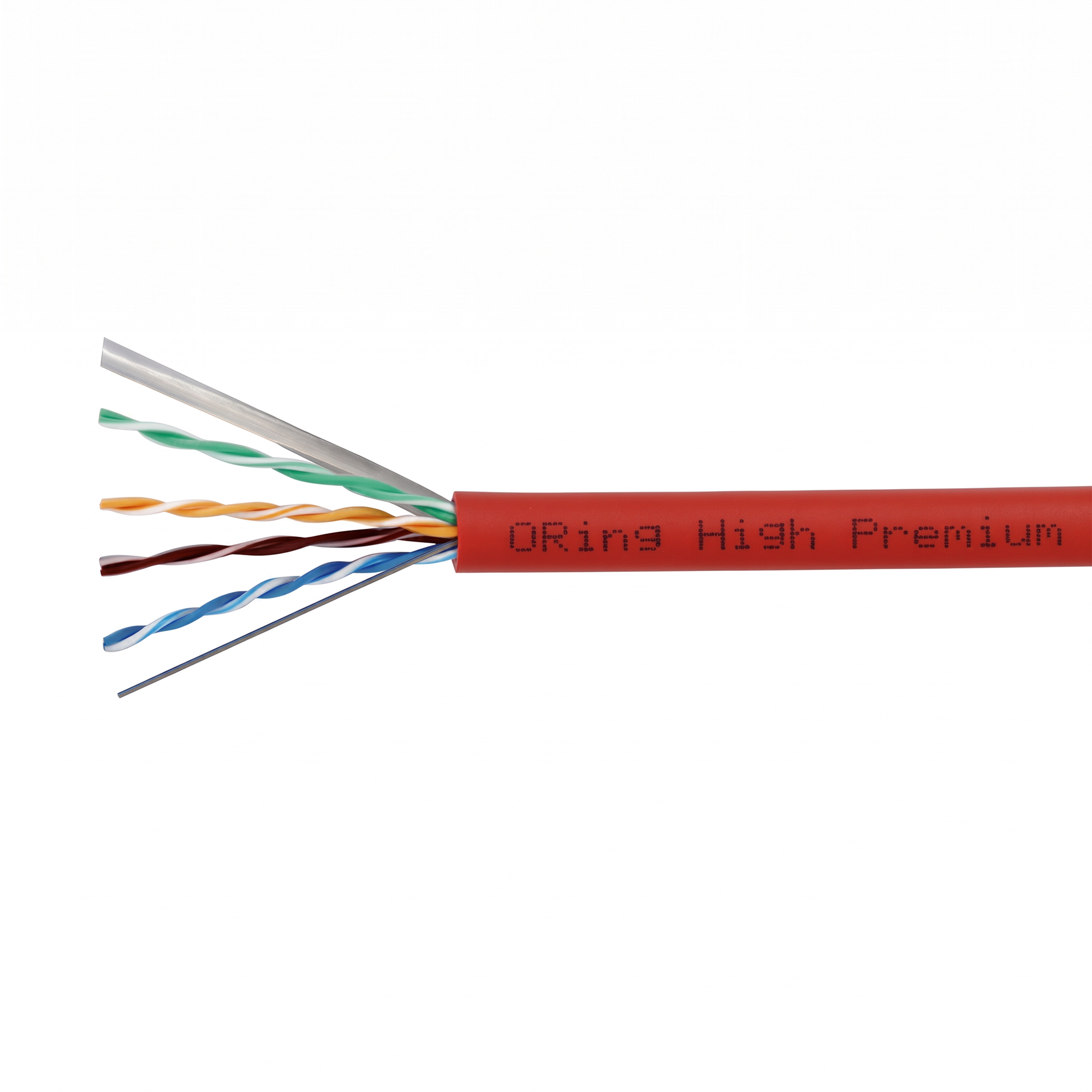 O-ring U/UTP CAT6 23AWG LSZH CPR B2ca Network Cable TUV&3P Approved - Red 2