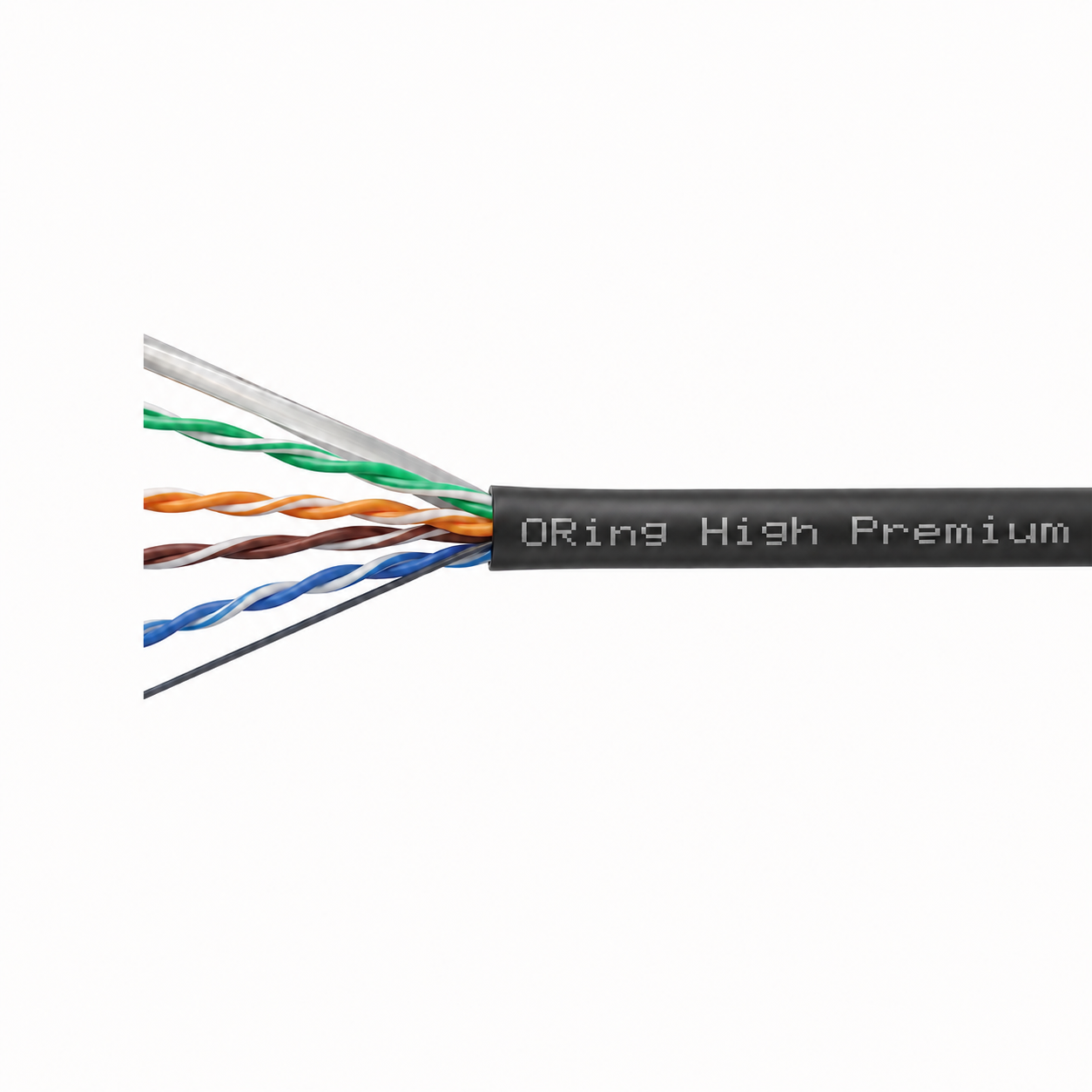 CAT6 23AWG PE Outdoor Network Cable 500m - Black 2