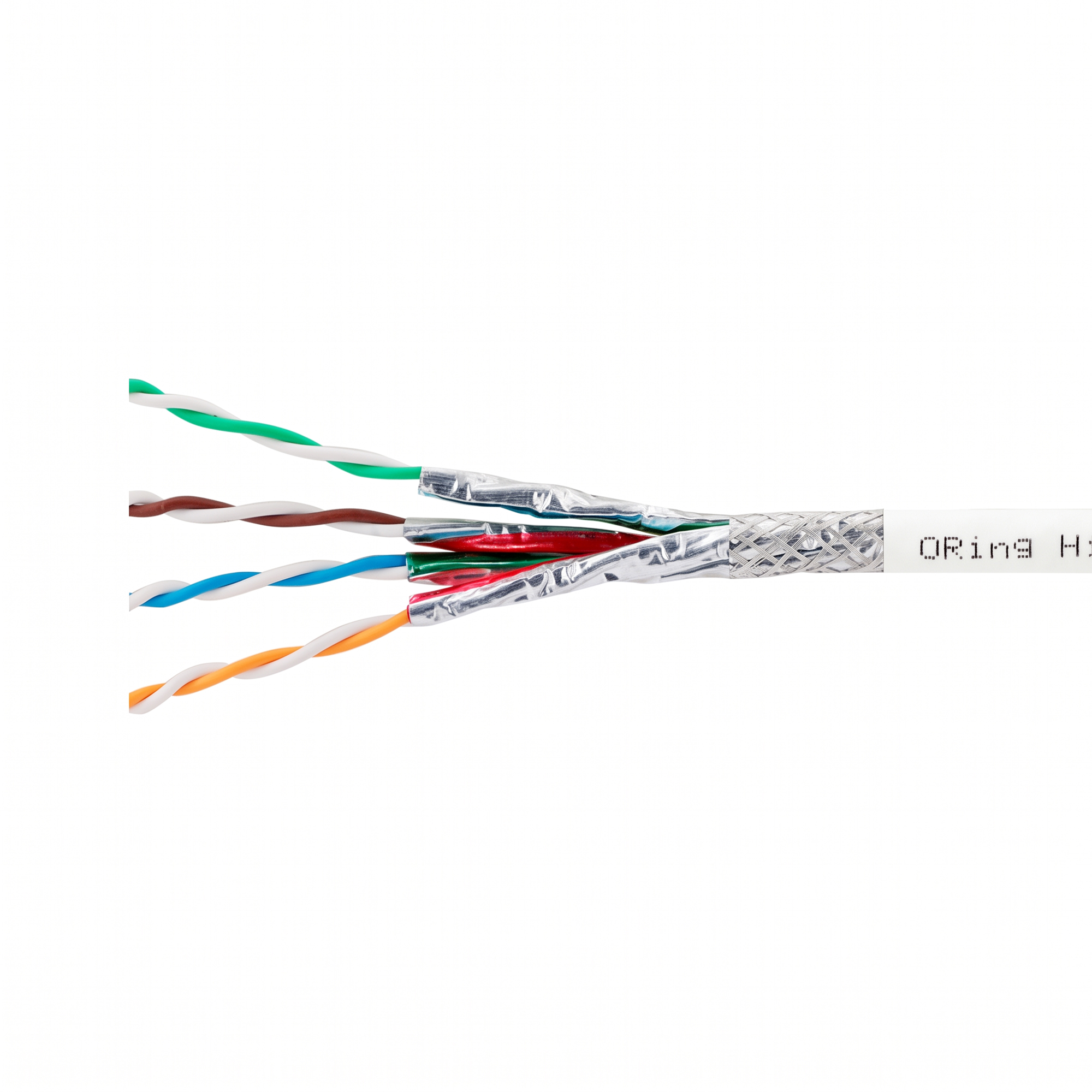 S/FTP CAT7 23AWG PIMF LSZH Network Kablosu 500m. - Beyaz 2