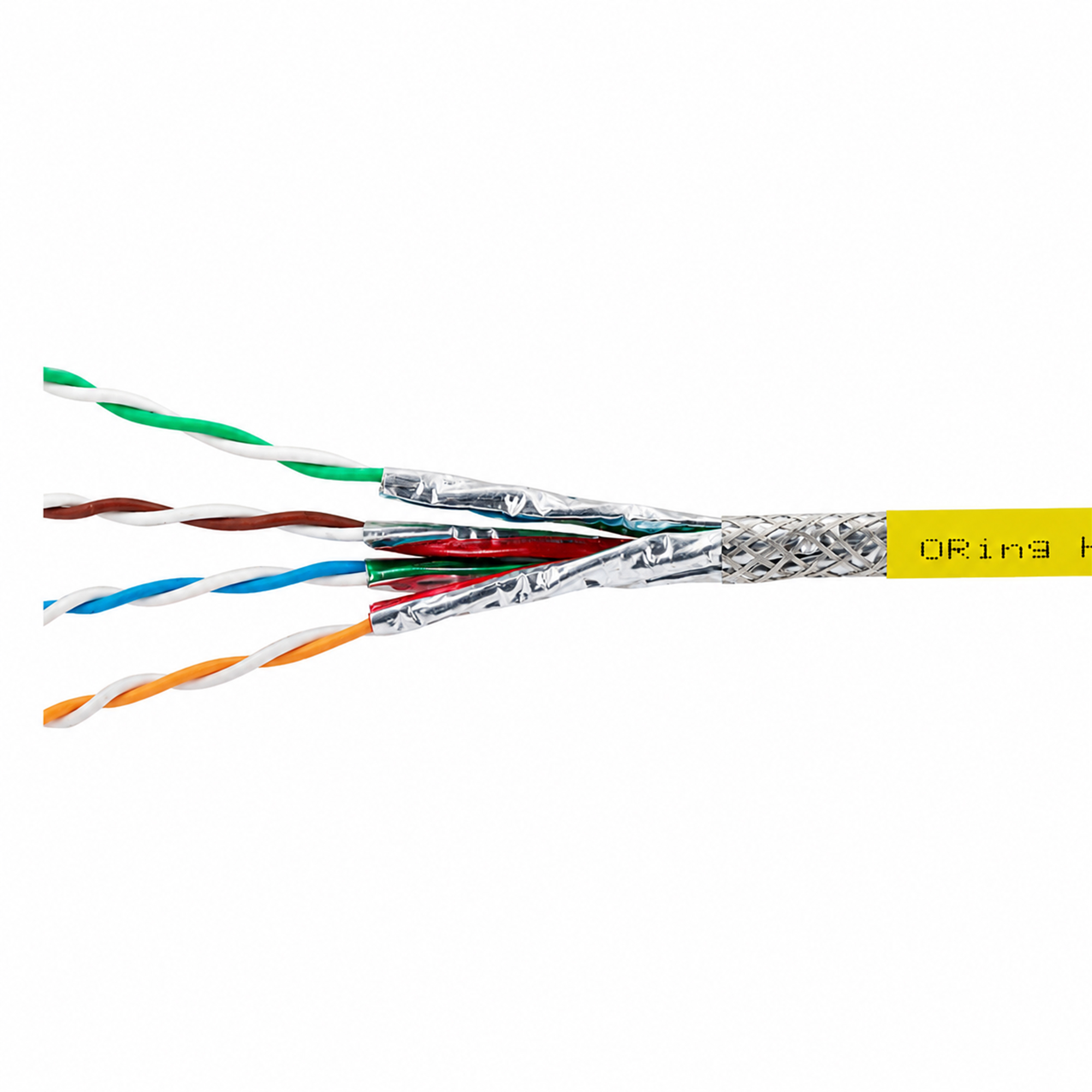 S/FTP CAT7 23AWG PIMF LSZH Network Kablosu 500m. - Sarı 2
