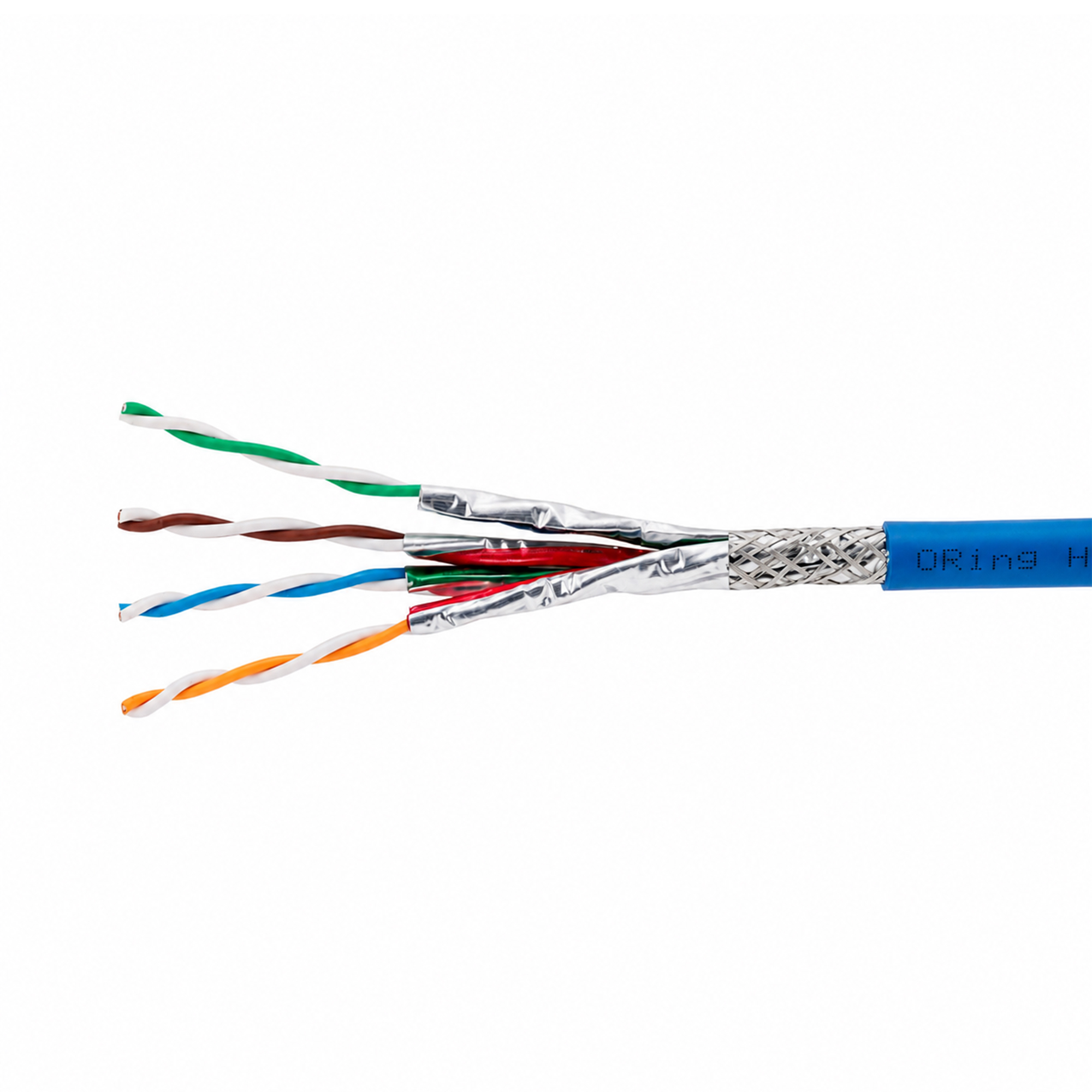 S/FTP CAT7 23AWG PIMF LSZH Network Kablosu 500m. - Mavi 2