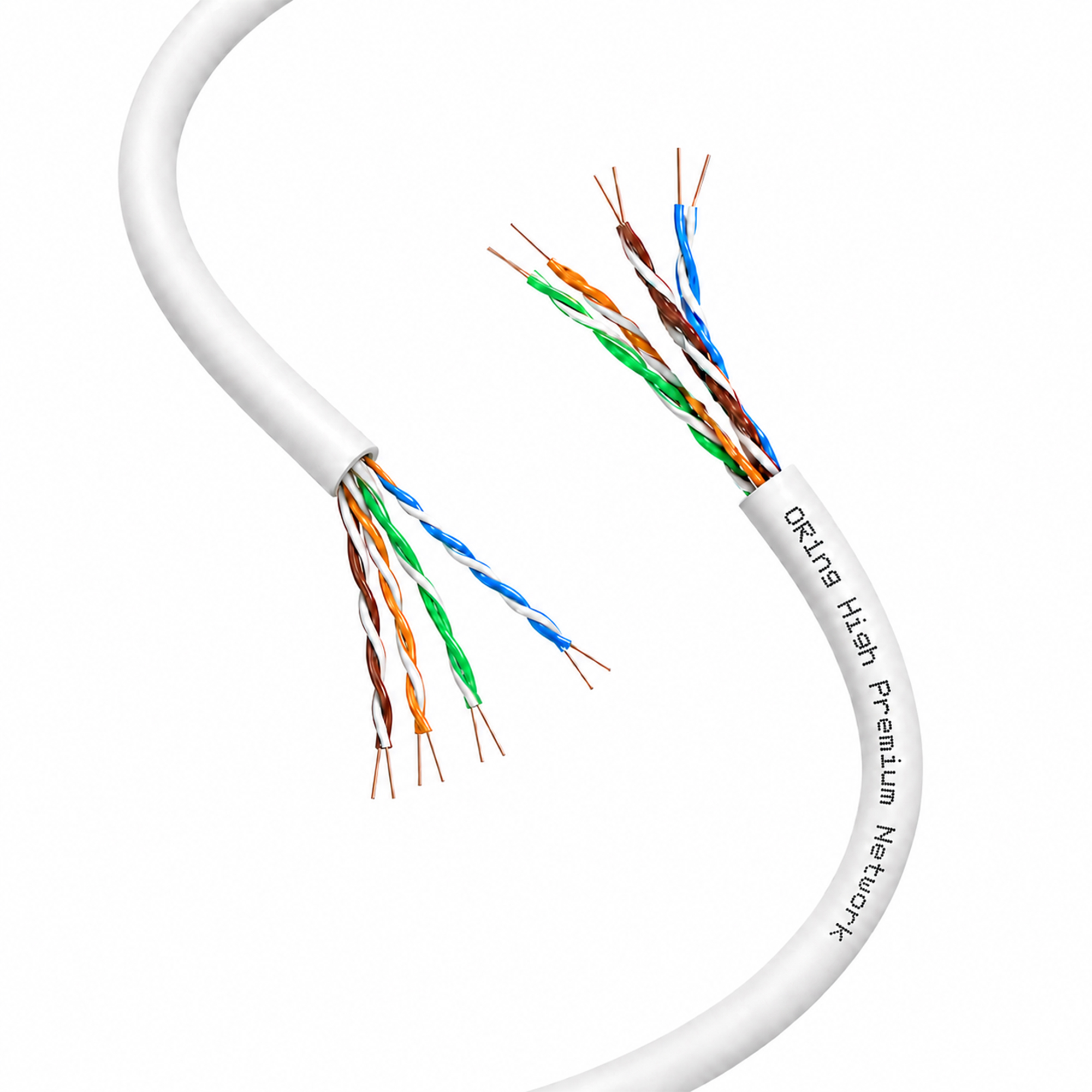 U/UTP CAT5e 24AWG PVC Network Cable 305m