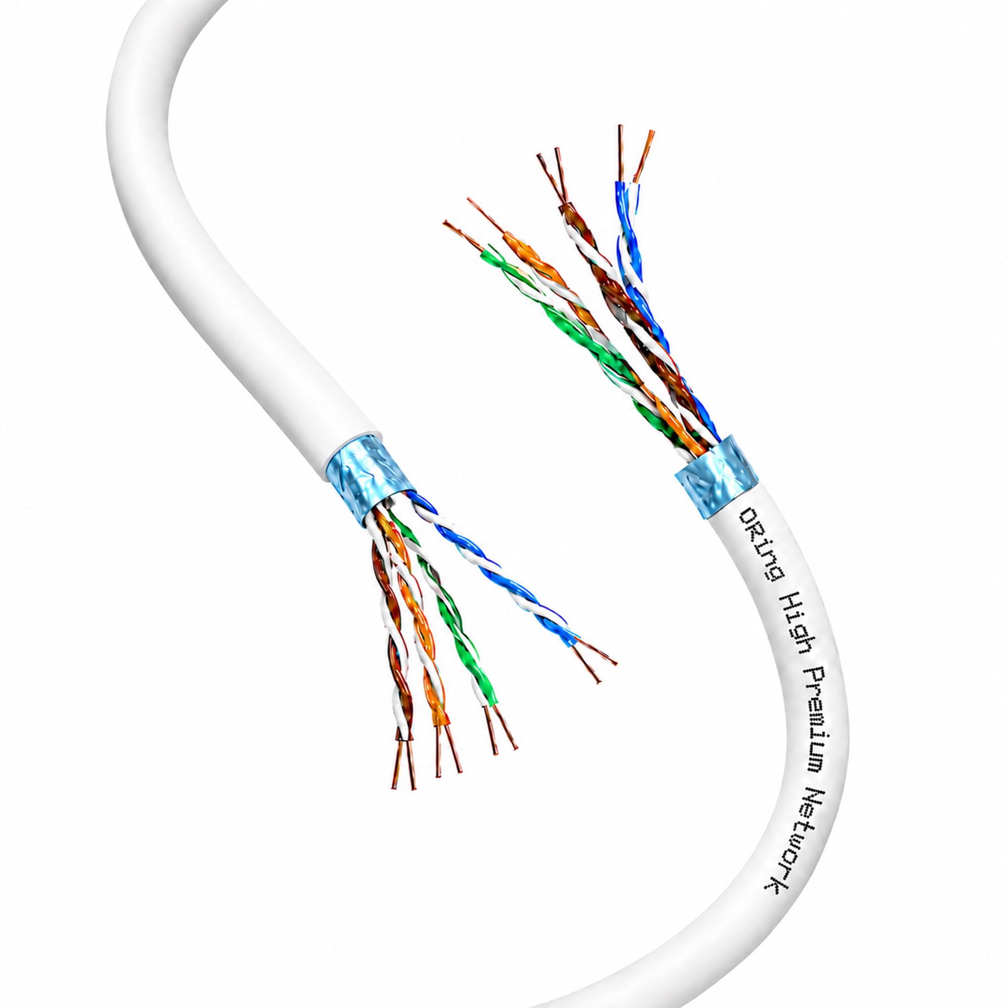 F/UTP CAT5e 24AWG LSZH Network Cable 305m - White
