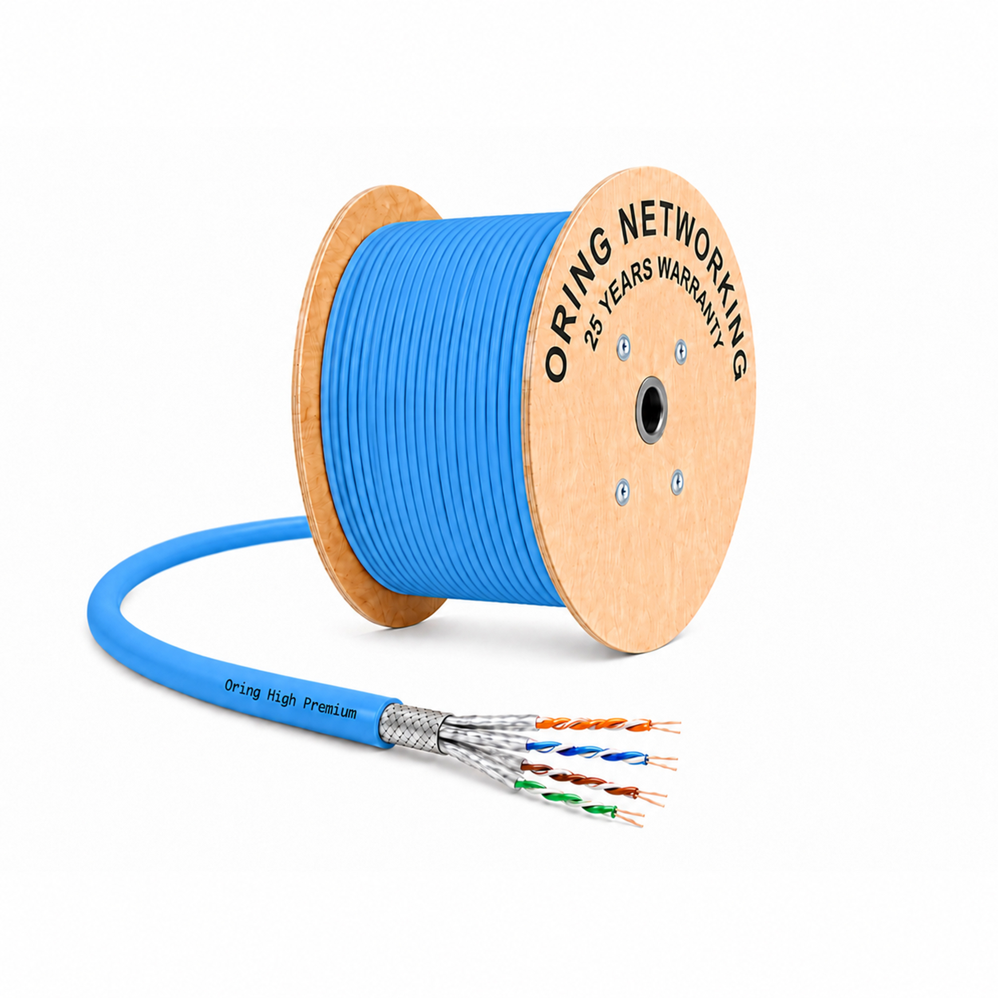 S/FTP CAT7 23AWG PIMF LSZH Network Kablosu 500m. - Mavi 2