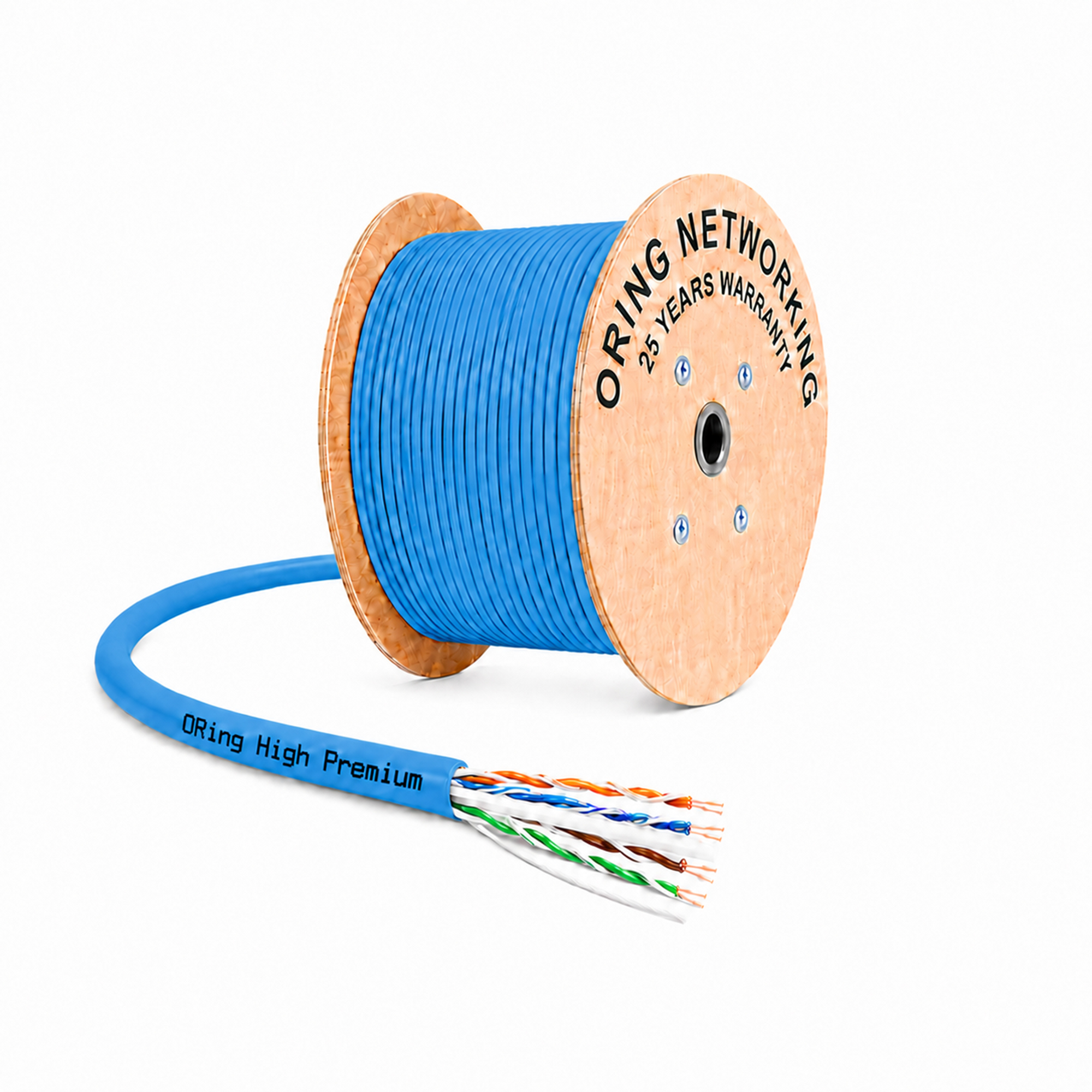 Oring U/UTP CAT6 23AWG LSZH CPR B2ca Network Kablosu TUV&3P Verified - Mavi 2