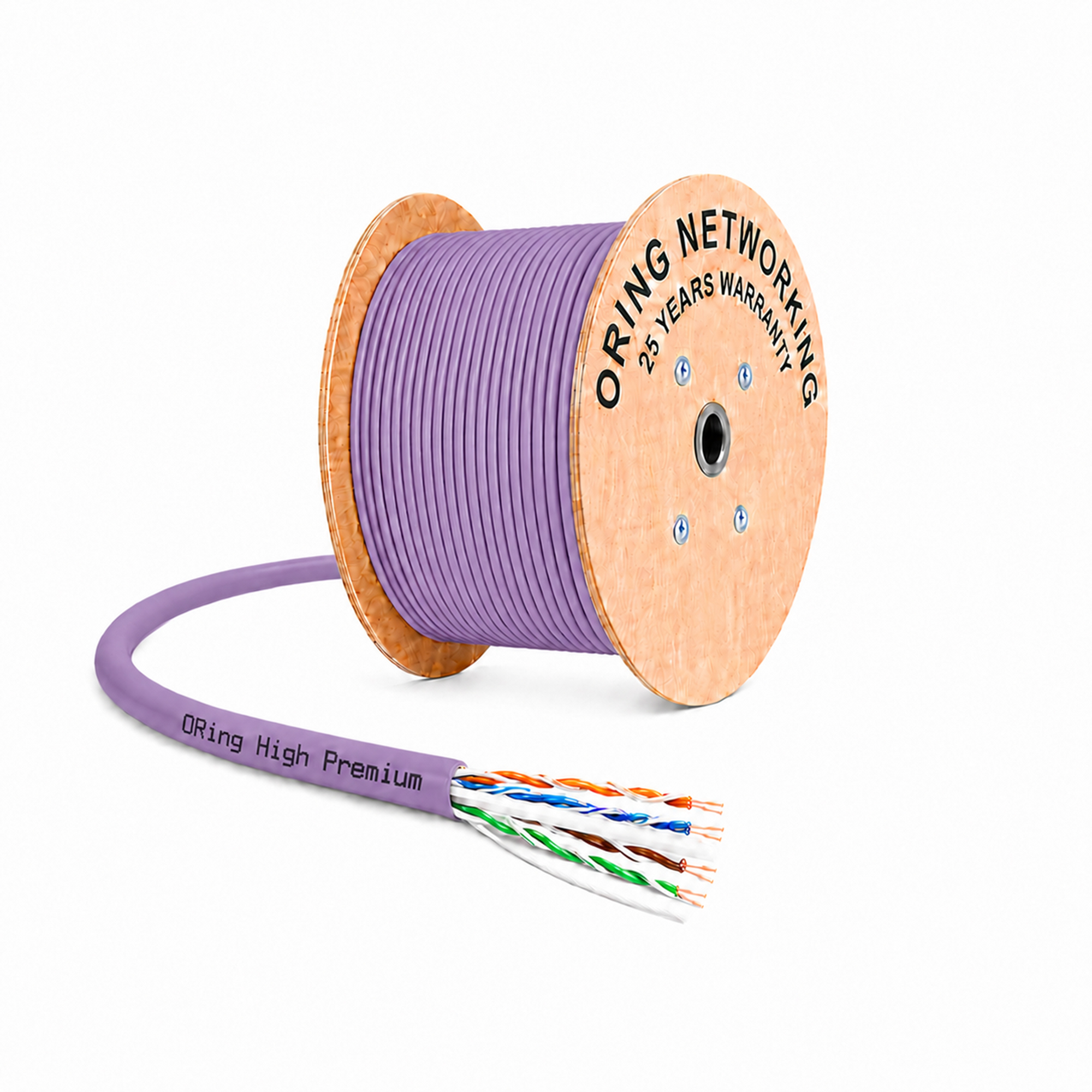 U/UTP CAT6 23AWG LSZH Network Kablosu 500m. - Mor 2