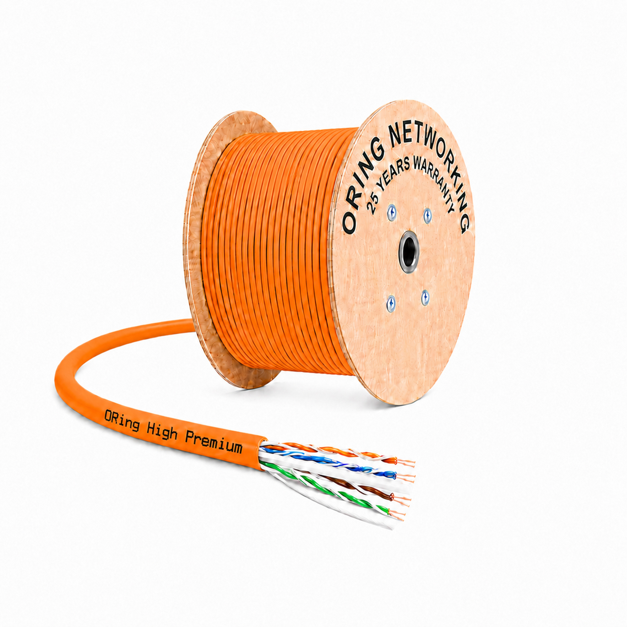 U/UTP CAT6 23AWG LSZH Network Kablosu 500m. - Turuncu 2