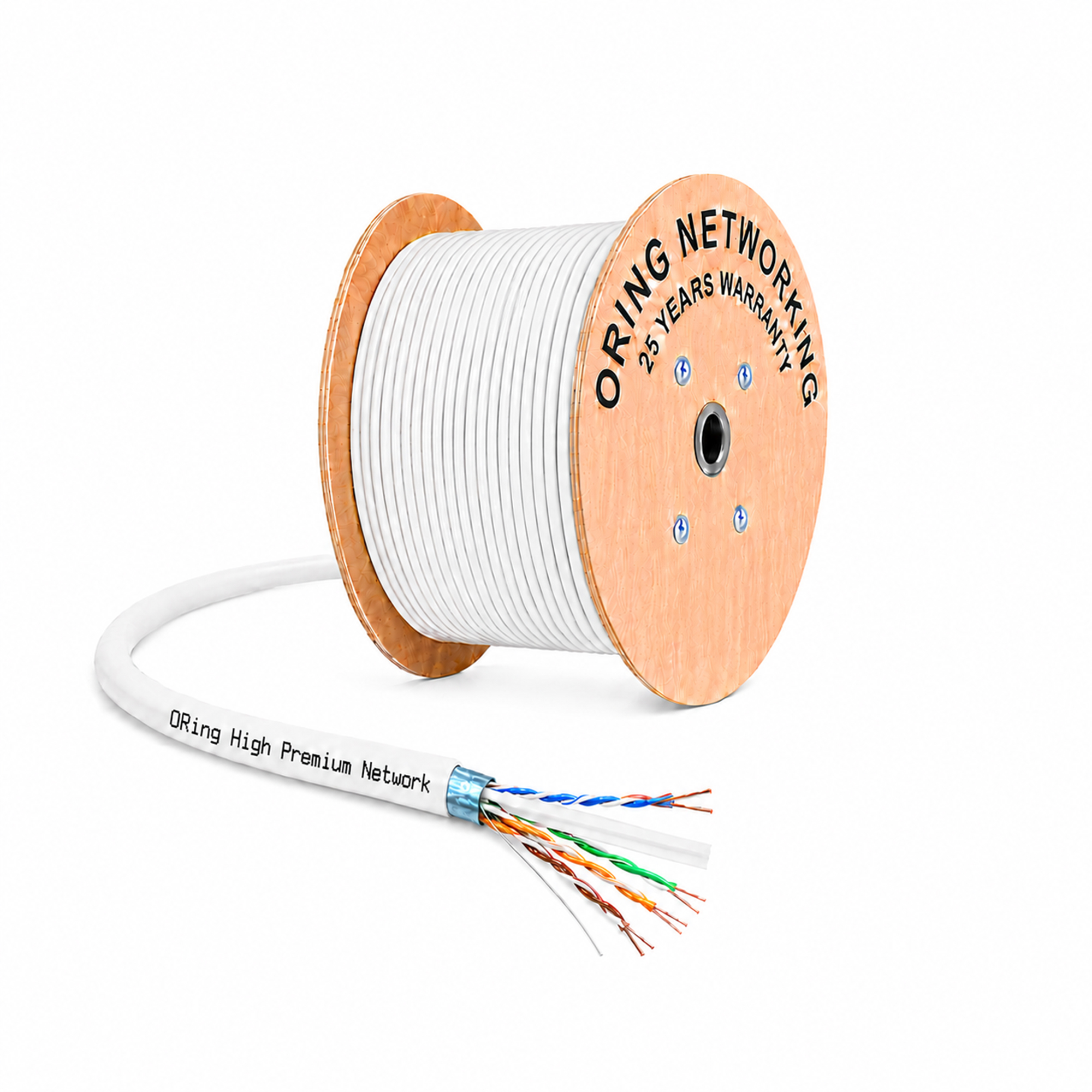 F/UTP CAT6 23AWG LSZH Network Kablosu 500m. - Beyaz 2