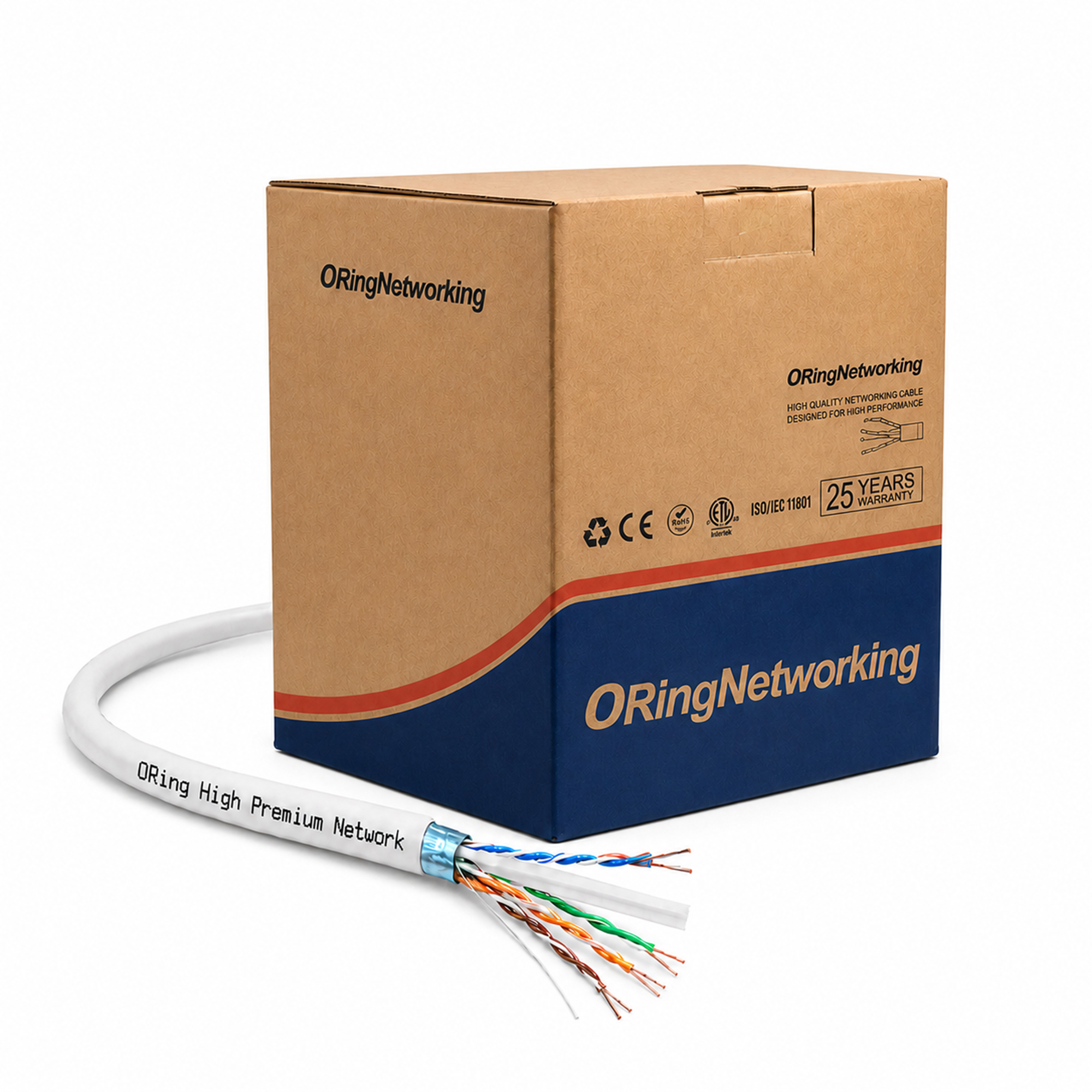 F/UTP CAT6 23AWG PVC Network Kablosu 305m 2