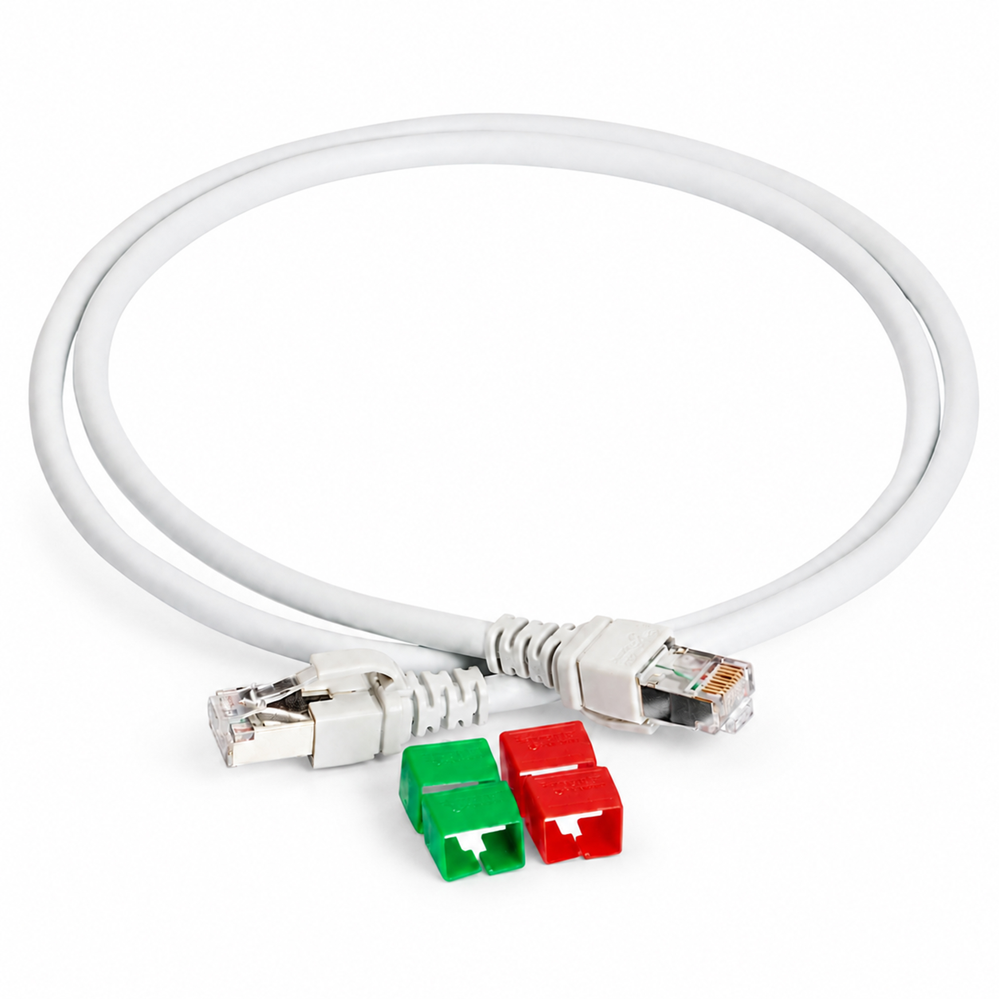 Actassi S/FTP CAT6A LSZH Patch Cable - 1m 2