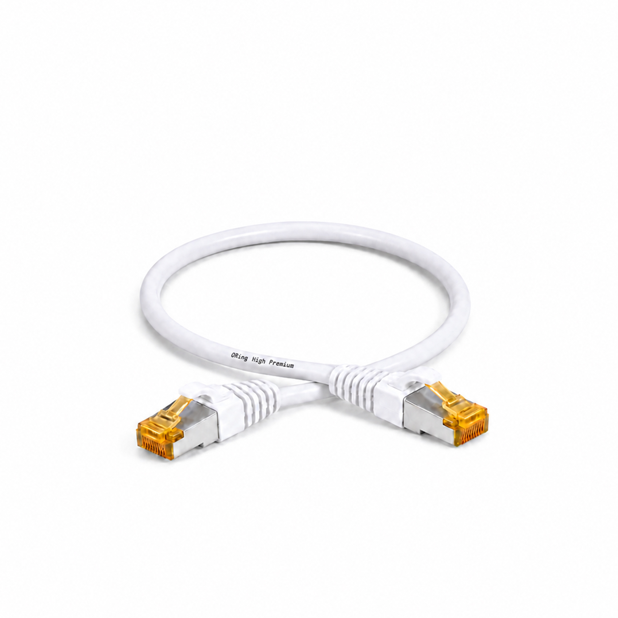 Patch Cord CAT6A S/FTP BC 26AWG 7*0.16 LSZH - 0,5m. - White 3