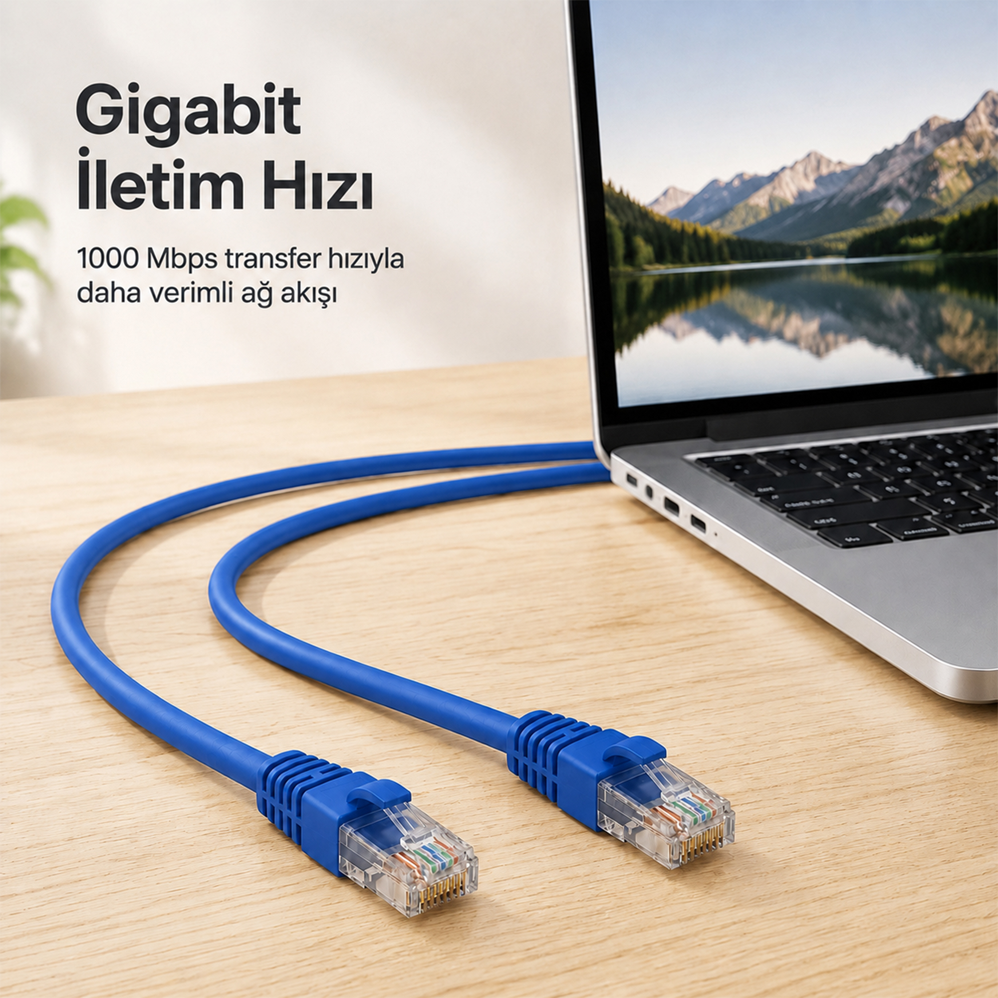 UTP CAT6 Patch Cable 1m - Blue 4