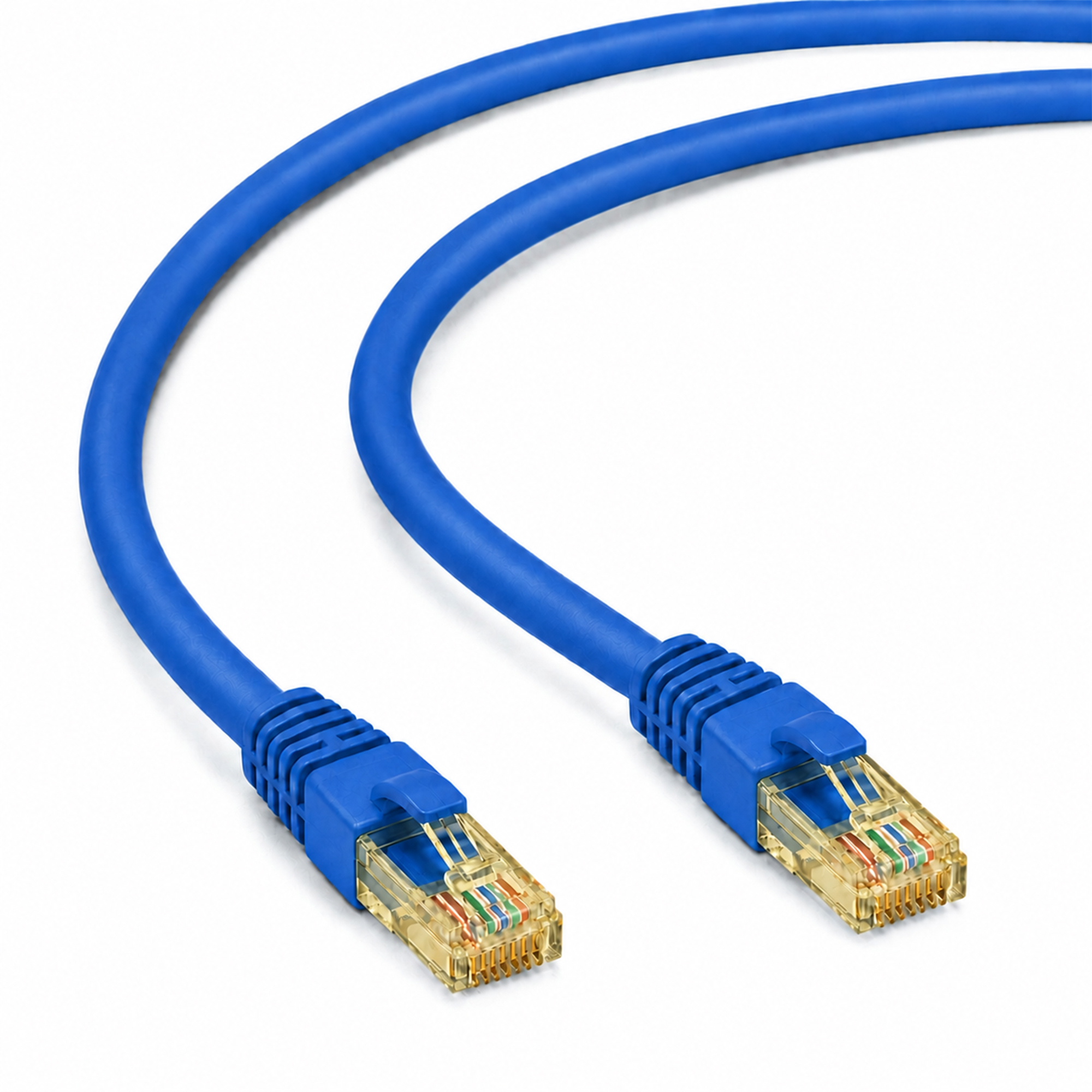 Patch Cord CAT6 U/UTP BC 24AWG 7*0.20 LSZH - 10m. - Mavi