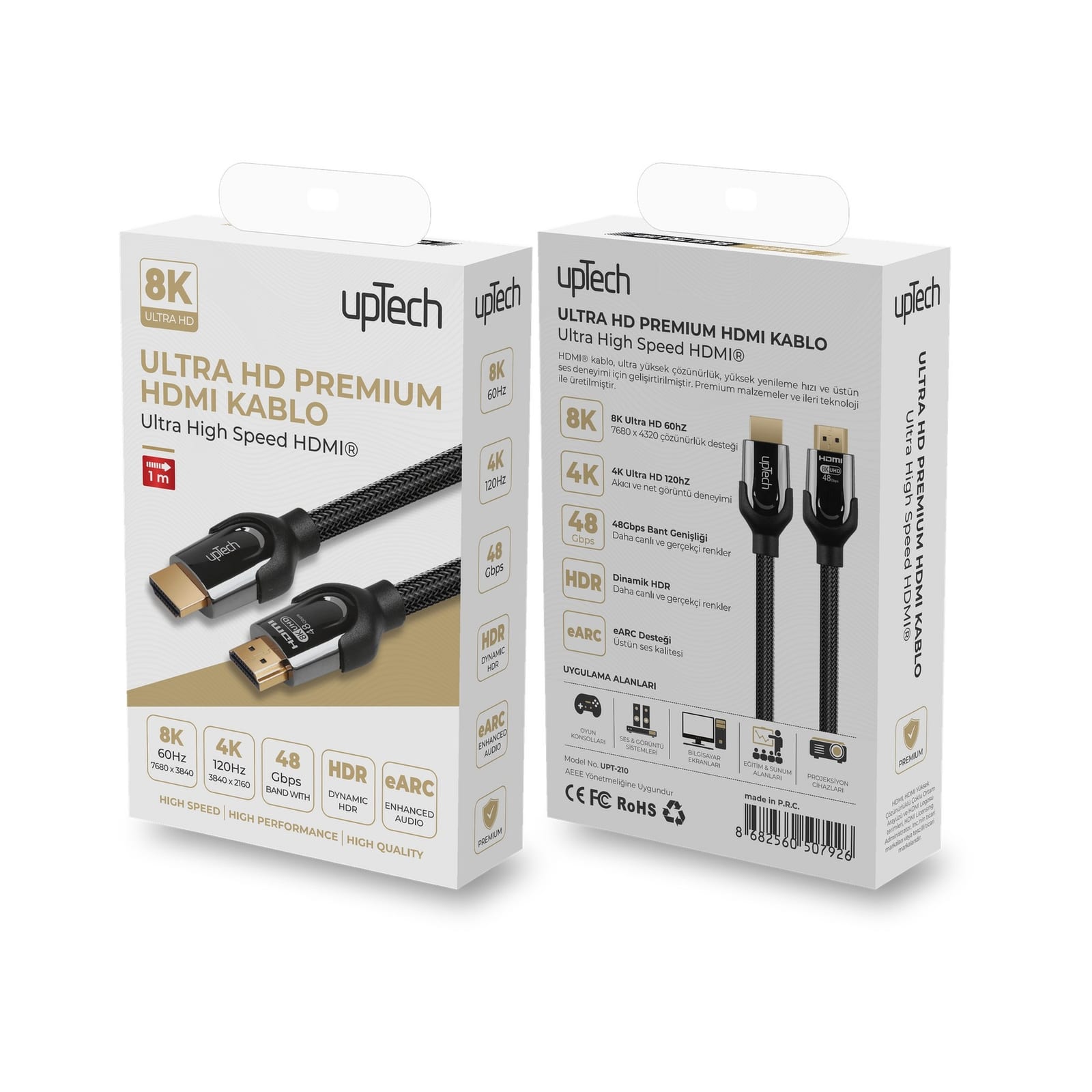 8K HDMI 2.1 Ultra High Speed Premium Cable 1 m 4