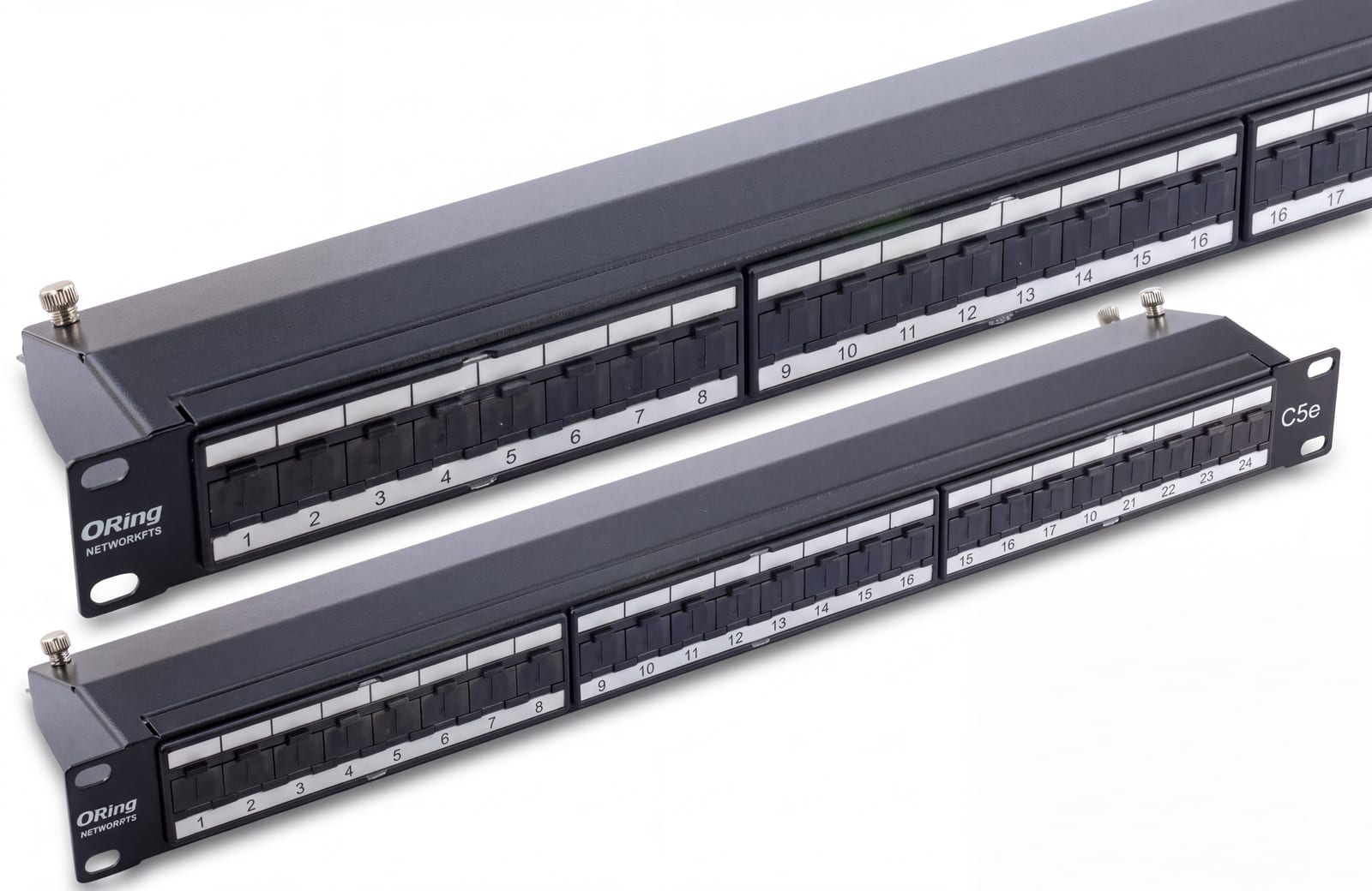 FTP Cat5e 24 Port Patch Panel - Right Angle 2