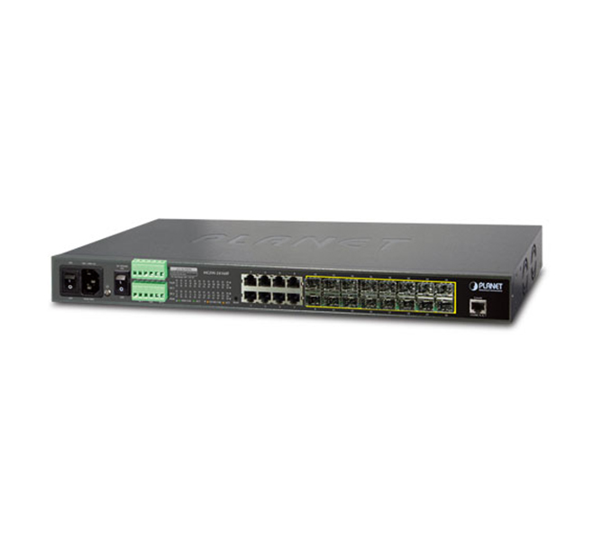 L2+ 16 Port 100/1000BASE-X SFP + 8 Port 10/100/1000BASE-T Yönetilebilir Metro Ethernet Switch