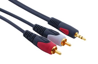 2 RCA - 3.5MM Stereo Kablo 3 M