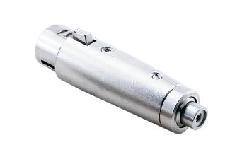3 Pin XLR Female to RCA Female Connector 2