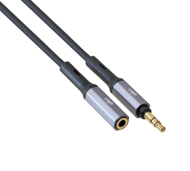 3.5mm Stereo Male to Female Metal Plug Car Aux Cable Gold Plated 10M