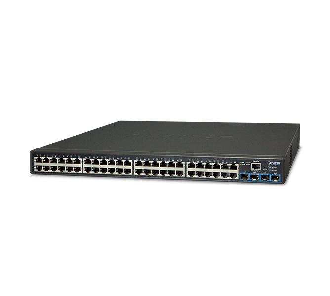 48-port 10/100/1000T + 4-port 10G SFP+ Web Smart Switch 