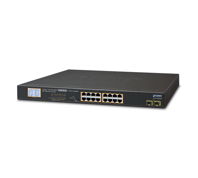16-Port 10/100/1000T 802.3at PoE + 2-Port 1000X SFP Gigabit Ethernet Switch 4